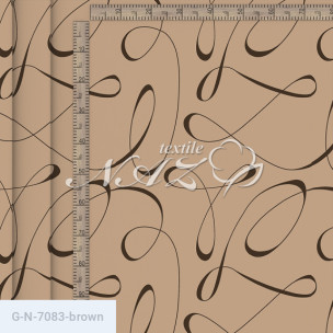 Ткань для постельного белья Голд Euro N-7083-brown_9408