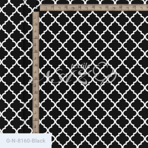 Ткань для постельного белья Голд Euro N-8160-Black_71182