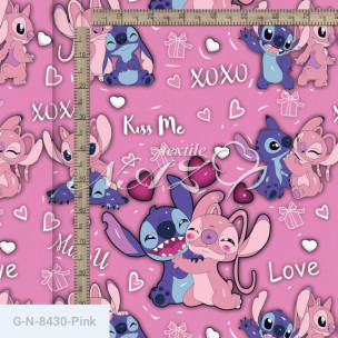 Ткань для постельного белья Голд Euro N-8430-Pink_72319