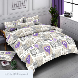 Комплект постельного белья Gold N-0015-violet_4369