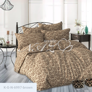 Комплект постельного белья Gold N-6997-brown_295