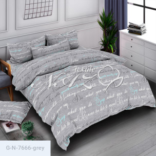 Ткань для постельного белья Голд Euro N-7666-grey_66368