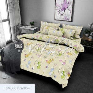 Ткань для постельного белья Голд Euro N-7758-yellow_68307