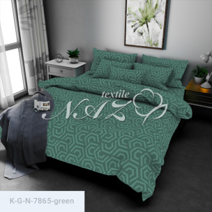 Комплект постільної білизни Gold N-7865-green_69628