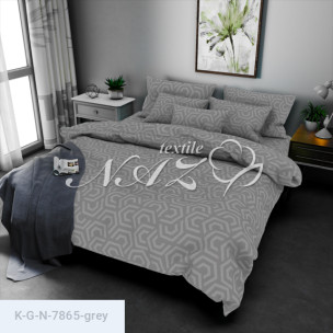 Комплект постільної білизни Gold N-7865-grey_69629