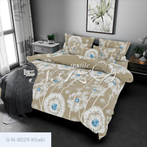 Ткань для постельного белья Голд Euro N-8029-Khaki_70245
