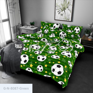 Ткань для постельного белья Голд Euro N-8087-Green_70401