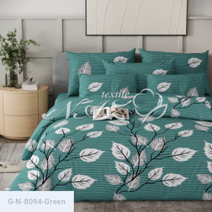 Ткань для постельного белья Голд Euro N-8094-Green_70754