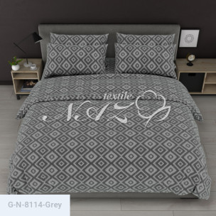Ткань для постельного белья Голд Euro N-8114-Grey_70843