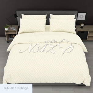 Тканина для постільної білизни Голд Euro N-8118-Beige_70998