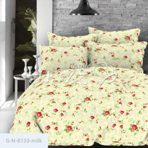 Ткань для постельного белья Голд Euro N-8133-milk_1353