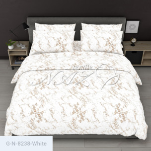 Ткань для постельного белья Голд Euro N-8238-White_71845