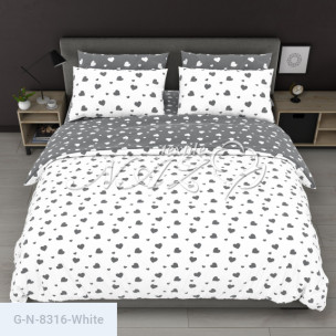 Ткань для постельного белья Голд Euro N-8316-White_72020