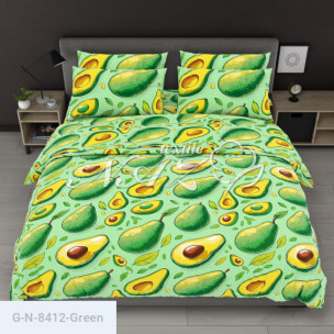 Ткань для постельного белья Голд Euro N-8412-Green_72288