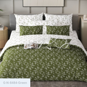 Ткань для постельного белья Голд Euro N-8484-Green_72736