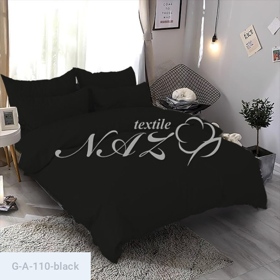 Тканина для постільної білизни Голд Euro A-110-black - фото 3