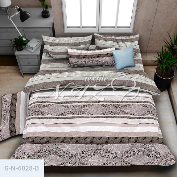 Тканина для постільної білизни Голд N-6828-B - фото 3