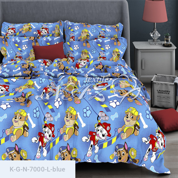 Комплект постельного белья Gold N-7000-L-blue - фото 1