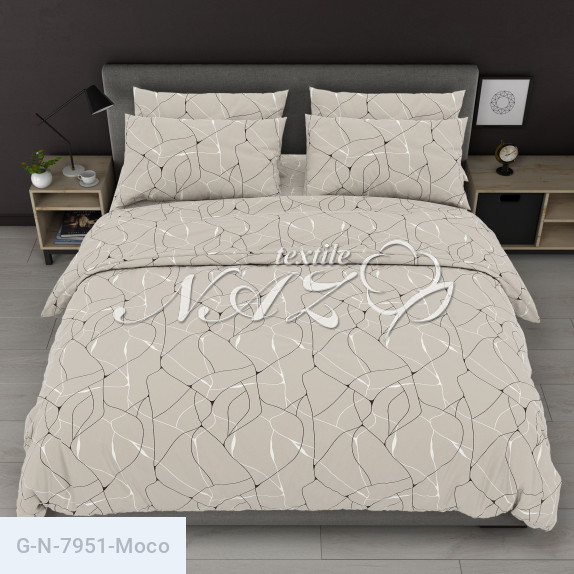 Тканина для постільної білизни Голд N-7951-Moco - фото 3