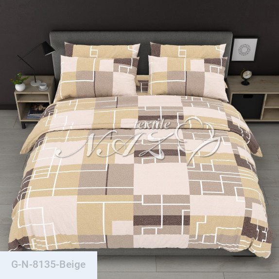 Тканина для постільної білизни Голд Euro N-8135-Beige - фото 3