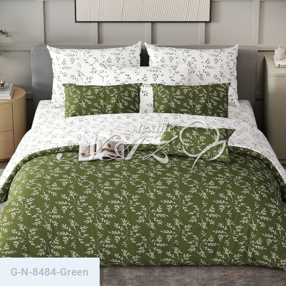 Ткань для постельного белья Голд Euro N-8484-Green - фото 3
