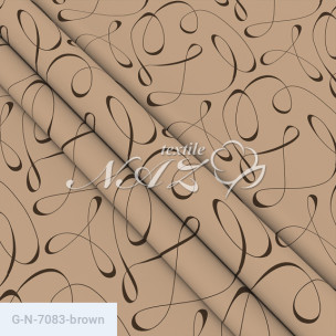 Ткань для постельного белья Голд Euro N-7083-brown_9408