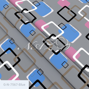 Тканина для постільної білизни Голд N-7567-Blue_71187