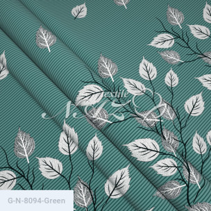 Ткань для постельного белья Голд Euro N-8094-Green_70754