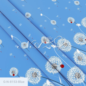 Ткань для постельного белья Голд Euro N-8153-Blue_71170