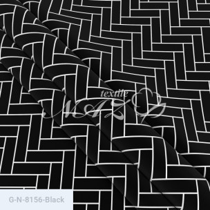 Ткань для постельного белья Голд Euro N-8156-Black_71176