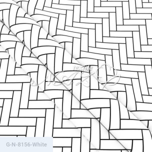 Ткань для постельного белья Голд Euro N-8156-White_71175