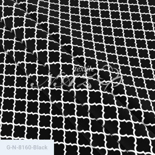 Ткань для постельного белья Голд Euro N-8160-Black_71182