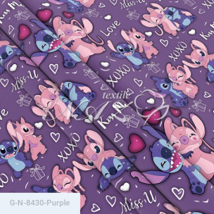 Ткань для постельного белья Голд Euro N-8430-Purple_72321