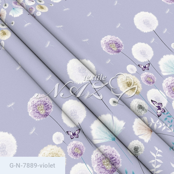 Тканина для постільної білизни Голд Euro N-7889-violet - фото 1