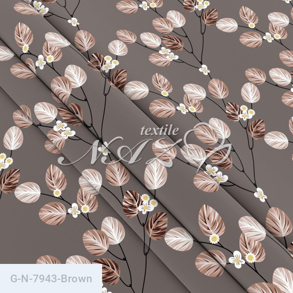Тканина для постільної білизни Голд N-7943-Brown - фото 1