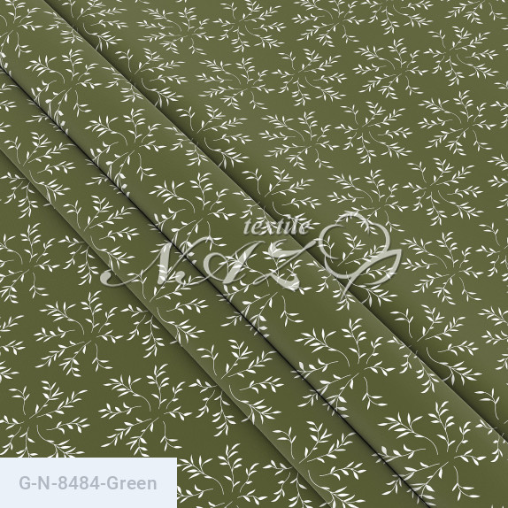 Ткань для постельного белья Голд Euro N-8484-Green - фото 1