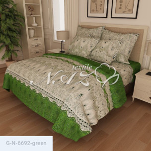 Ткань для постельного белья Голд N-6692-green_2543