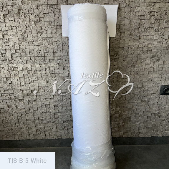 Тканина тиснена B-5-White - фото 1