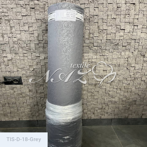 Тканина тиснена D-18-Grey - фото 2
