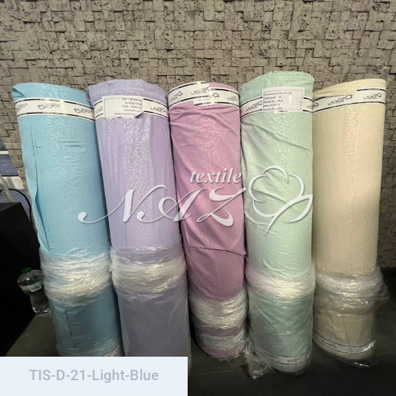 Тканина тиснена D-21-Light-Blue - фото 4