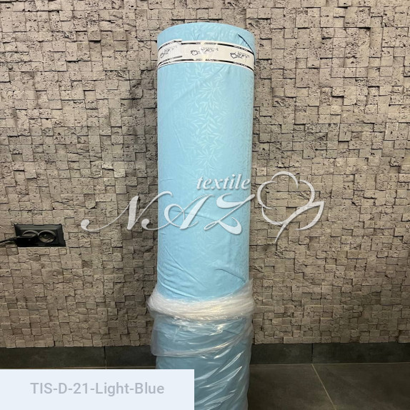 Тканина тиснена D-21-Light-Blue - фото 2