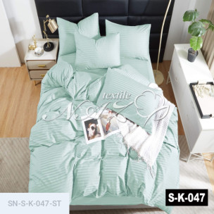 Ткань для постельного белья страйп сатин 220 см S-K-047-ST_71770