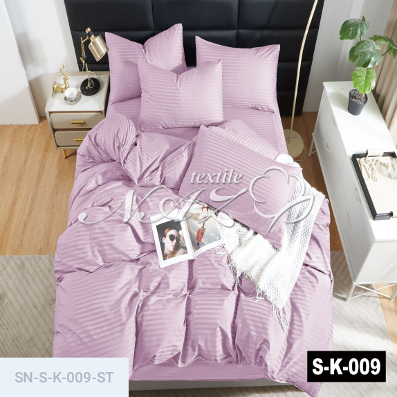 Тканина для постільної білизни страйп сатін 220 см S-K-009-ST - фото 1