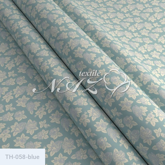 Тканина для пухо-пір'яних виробів Тік 140 гр (100% бавовна) 058-blue - фото 3
