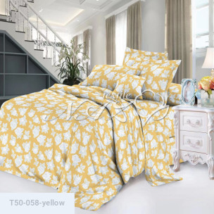 Ткань для пухо-перьевых изделий Тик (50% хлопок 50% полиэстер) 058-yellow_7167