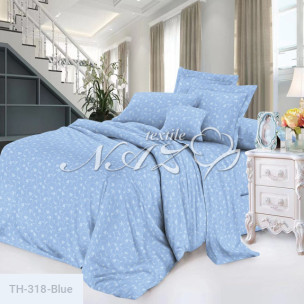 Ткань для пухо-перьевых изделий Тик 140 гр (100% хлопок) 318-Blue_71222