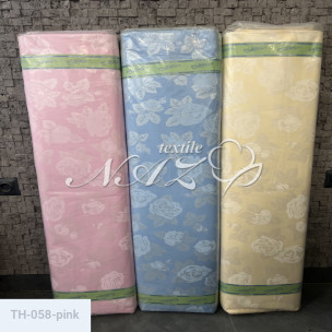 Ткань для пухо-перьевых изделий Тик 140 гр (100% хлопок) 058-pink_2407