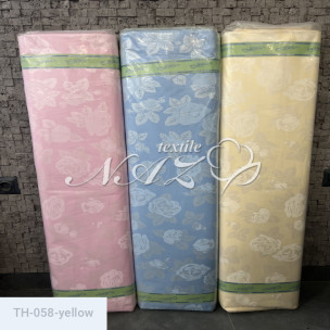 Ткань для пухо-перьевых изделий Тик 140 гр (100% хлопок) 058-yellow_216