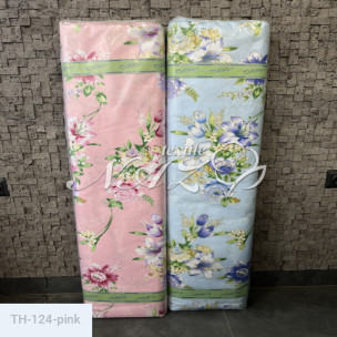 Ткань для пухо-перьевых изделий Тик 140 гр (100% хлопок) 124-pink_71221