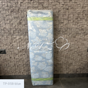 Ткань для пухо-перьевых изделий Тик 120 гр (100% полиэстер) 058-blue_627